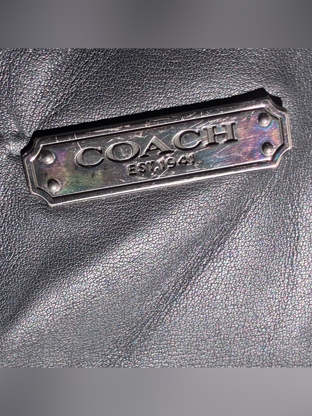đ¤ COACH Black Leather Shoulder Bag | Pebble leather | Spacious + SUPPA Clean!⨠- Picture 6 of 10